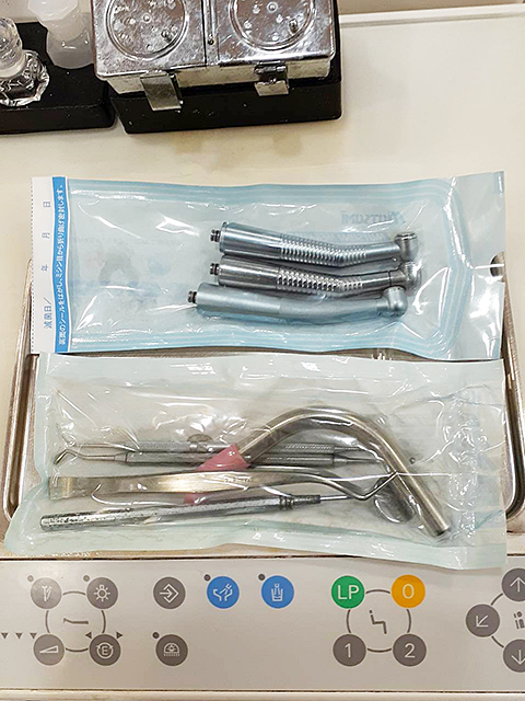 滅菌済みタービンと基本セット